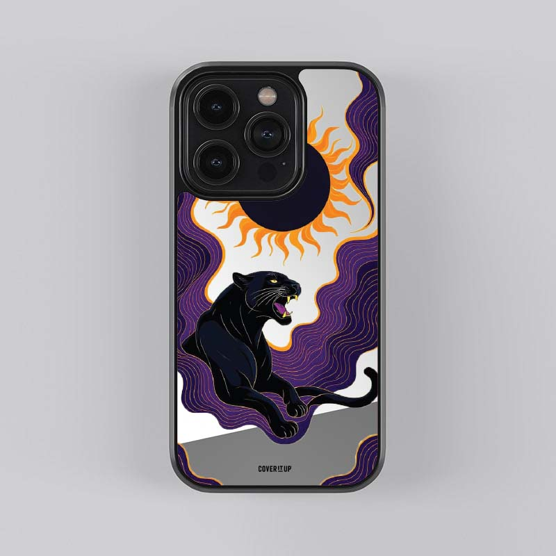 Midnight Panther Mirror Phone Case
