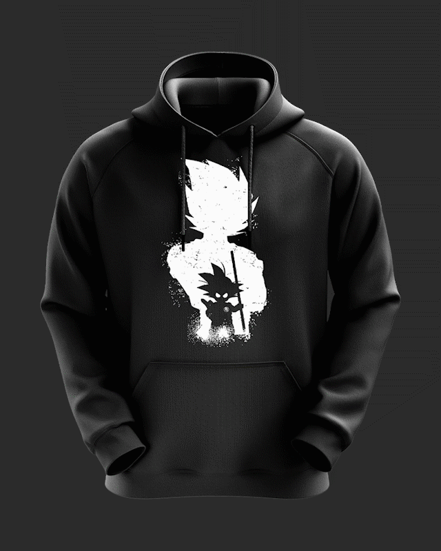 Buy Goku Glow in the Dark Cotton Hoodie for Men Cover It Up