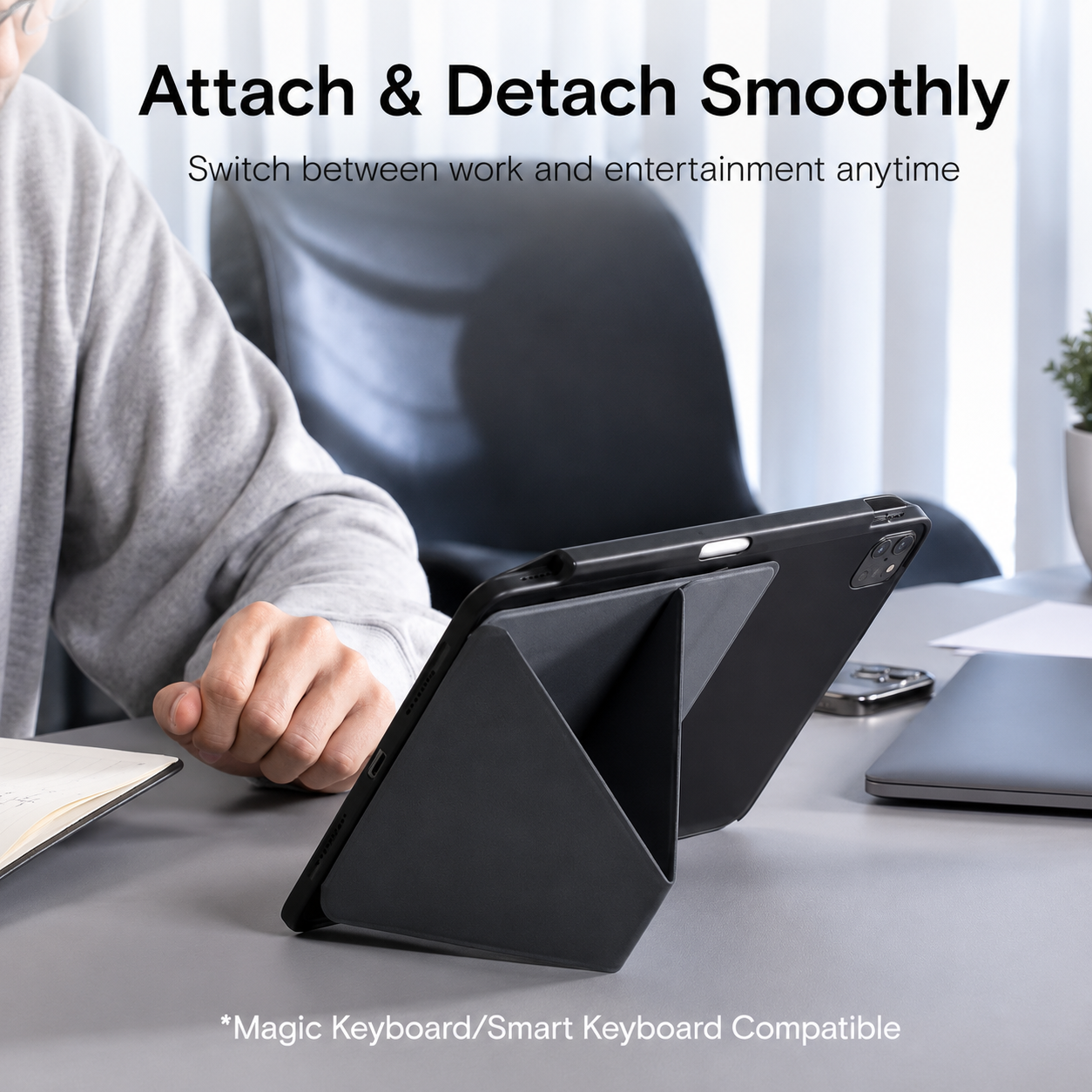 MOFT Snap Tablet Stand Slim & Invisible Most Adjustable, Compatible with Ipads & Tablets From- "7.9 - 12.9"