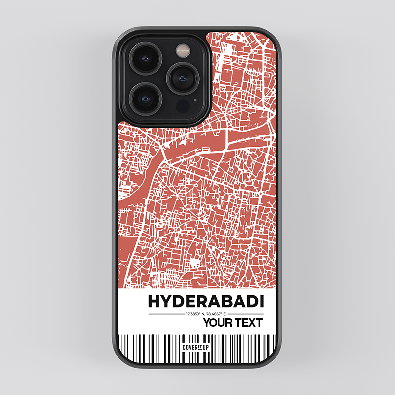 Custom My City Hyderabad Glass Case