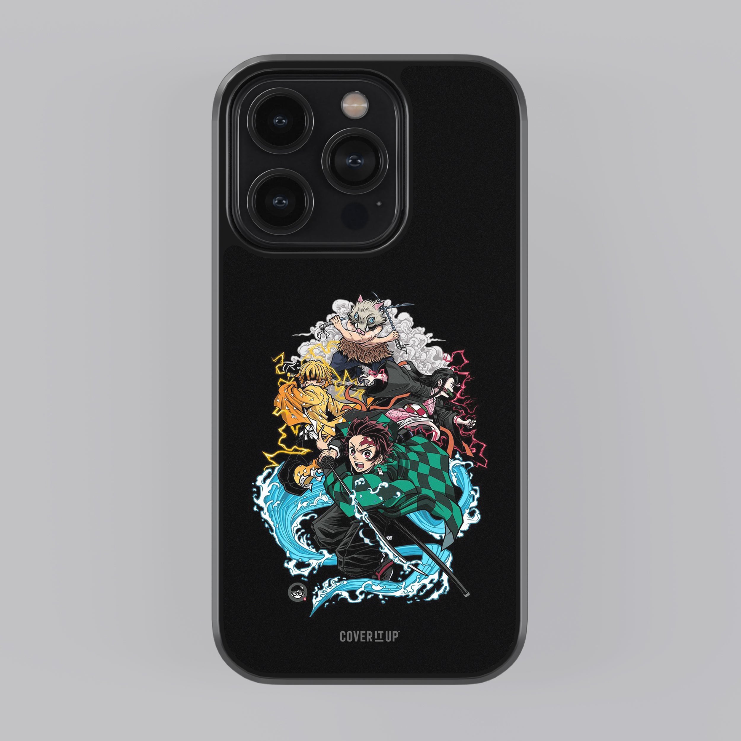 Black Demon Slayer Glass Case
