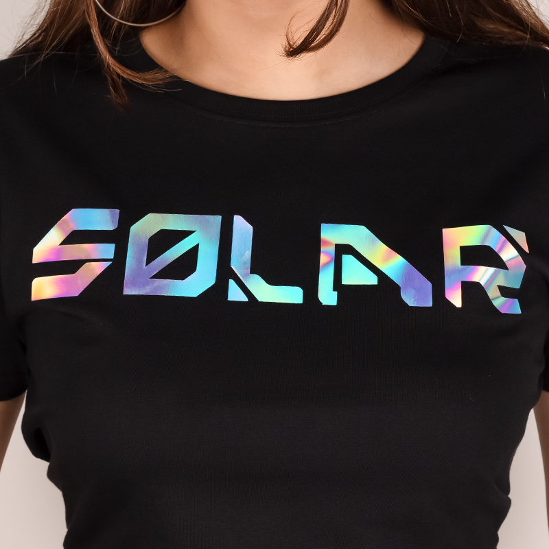 Customise your Holographic Foil Crop Top