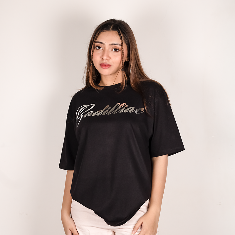 Custom Silver Foil over Sized T-shirt