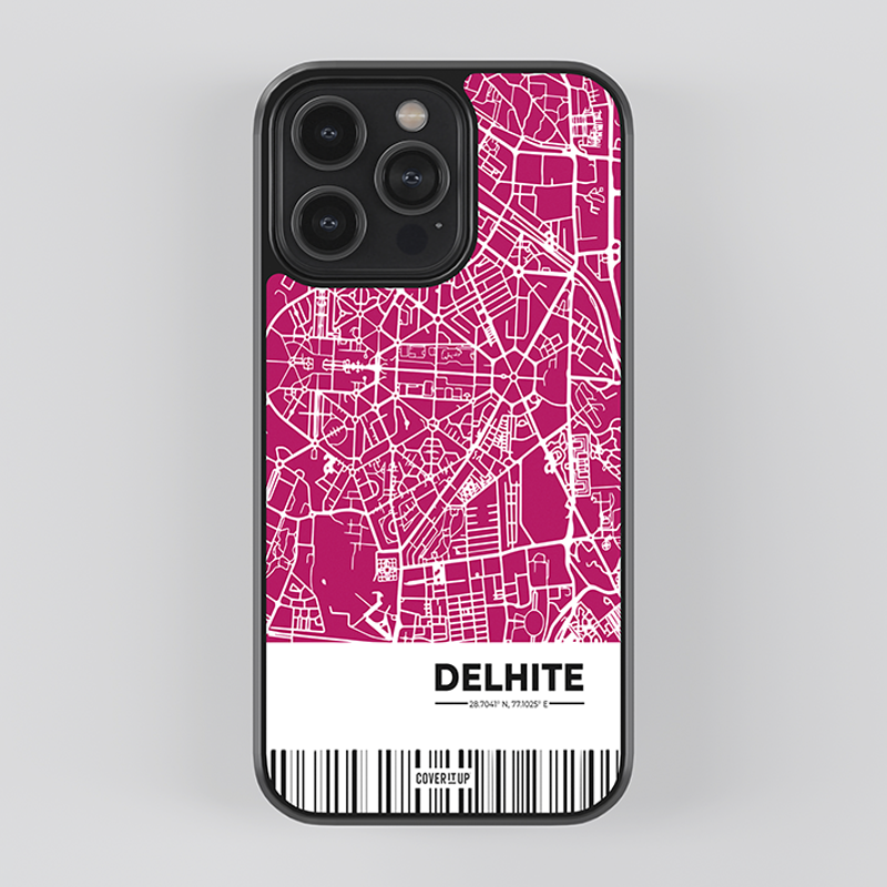 Custom My City Delhi Glass Case