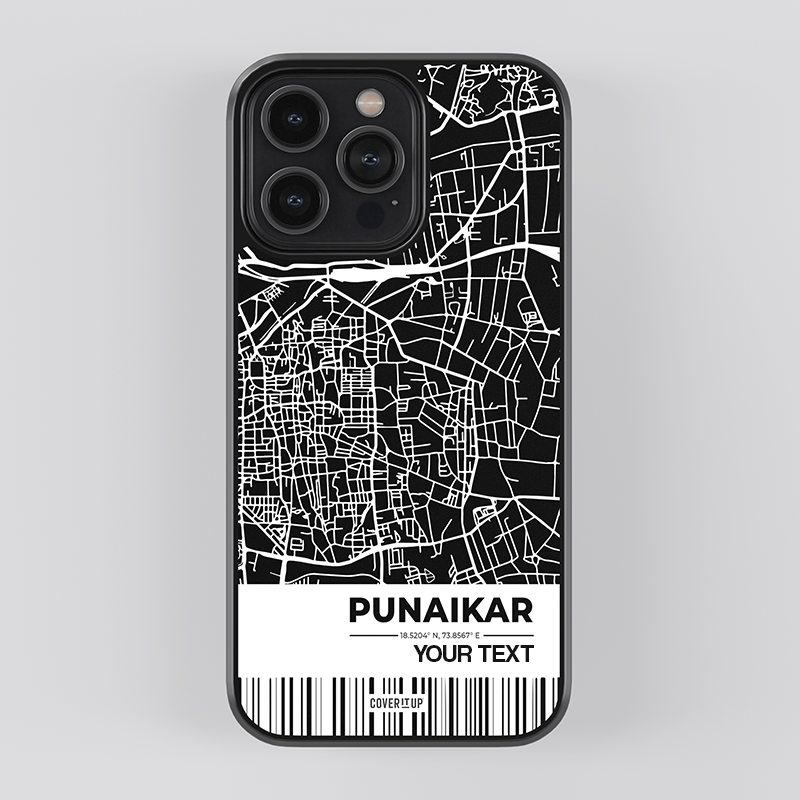 Custom My City Pune Glass Case