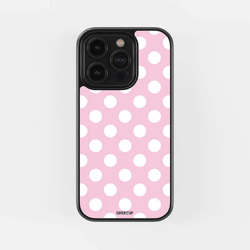 Blush Polka Glass Case