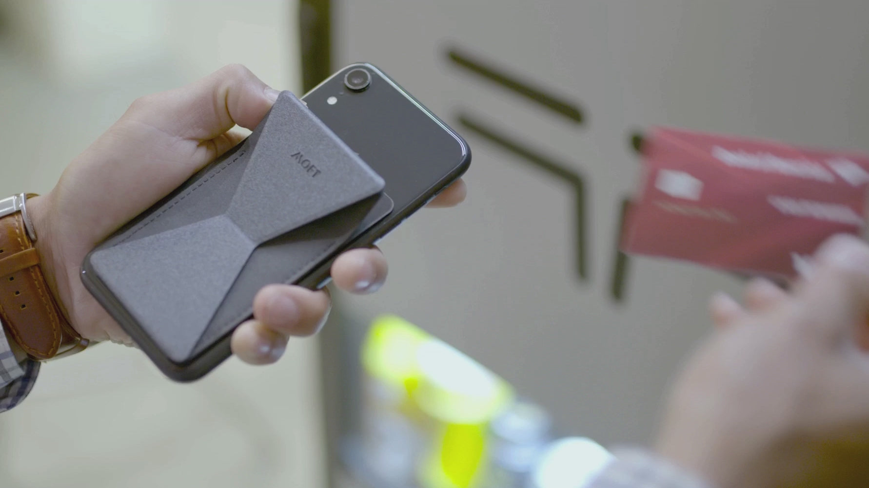 Grey Moft X Adhesive Phone stand