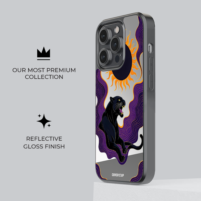 Midnight Panther Mirror Phone Case