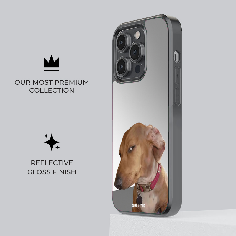 The Judgemental Canine Mirror Phone Case