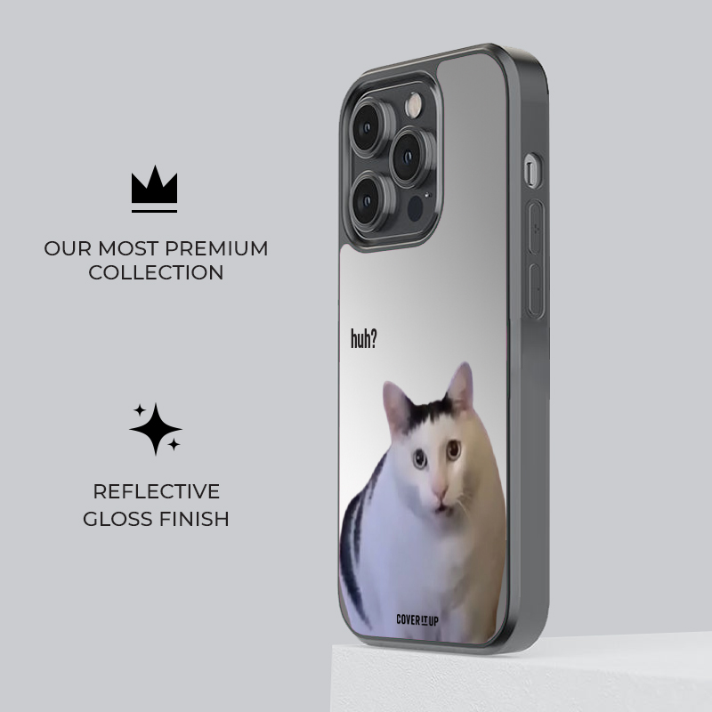 The “Huh?” Kitty Mirror Phone Case