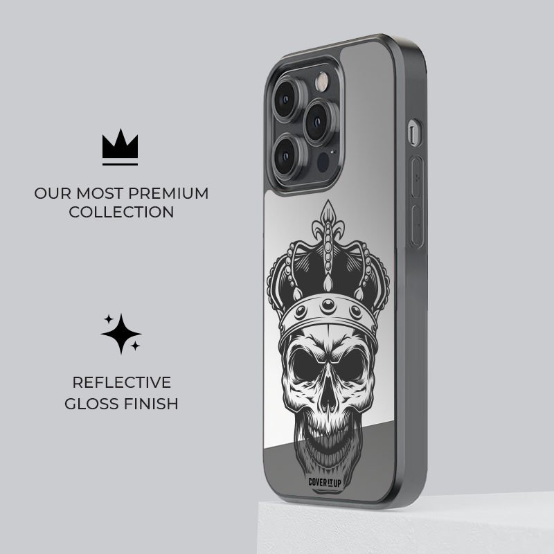 The Crowned Skull Mirror Phone Case