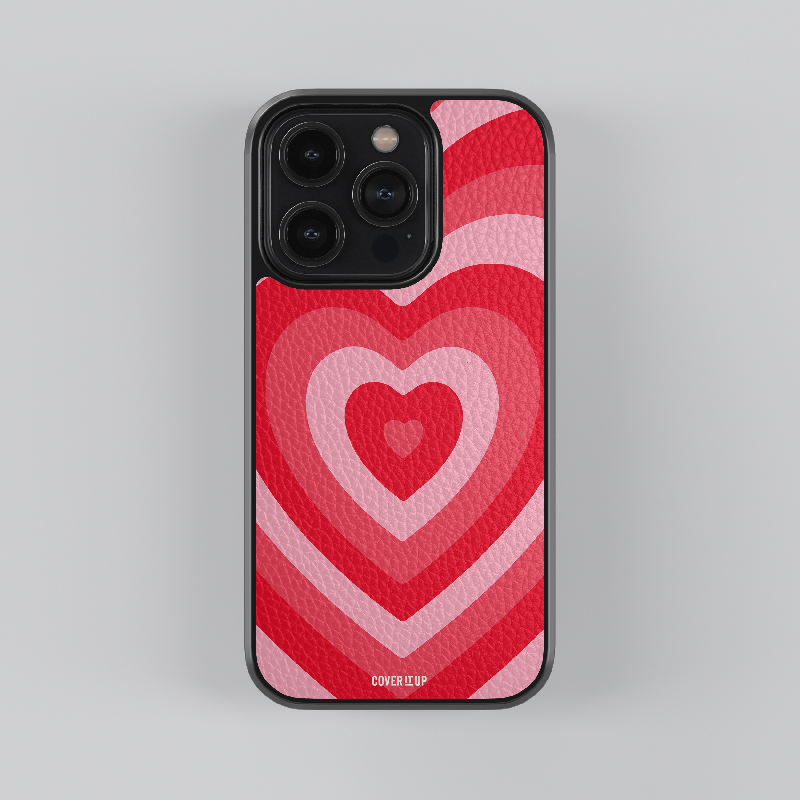 Strawberry Hearts Leather Case