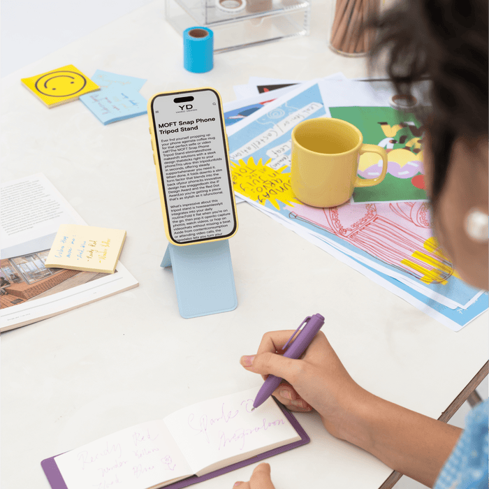 Moft Snap Phone Tripod Stand - Compatible Models: iPhone 12/13/14/15/16/17 series (Plus/Pro/Pro Max) and MagSafe-compatible cases. Works with non-MagSafe phones using the included metal ring.