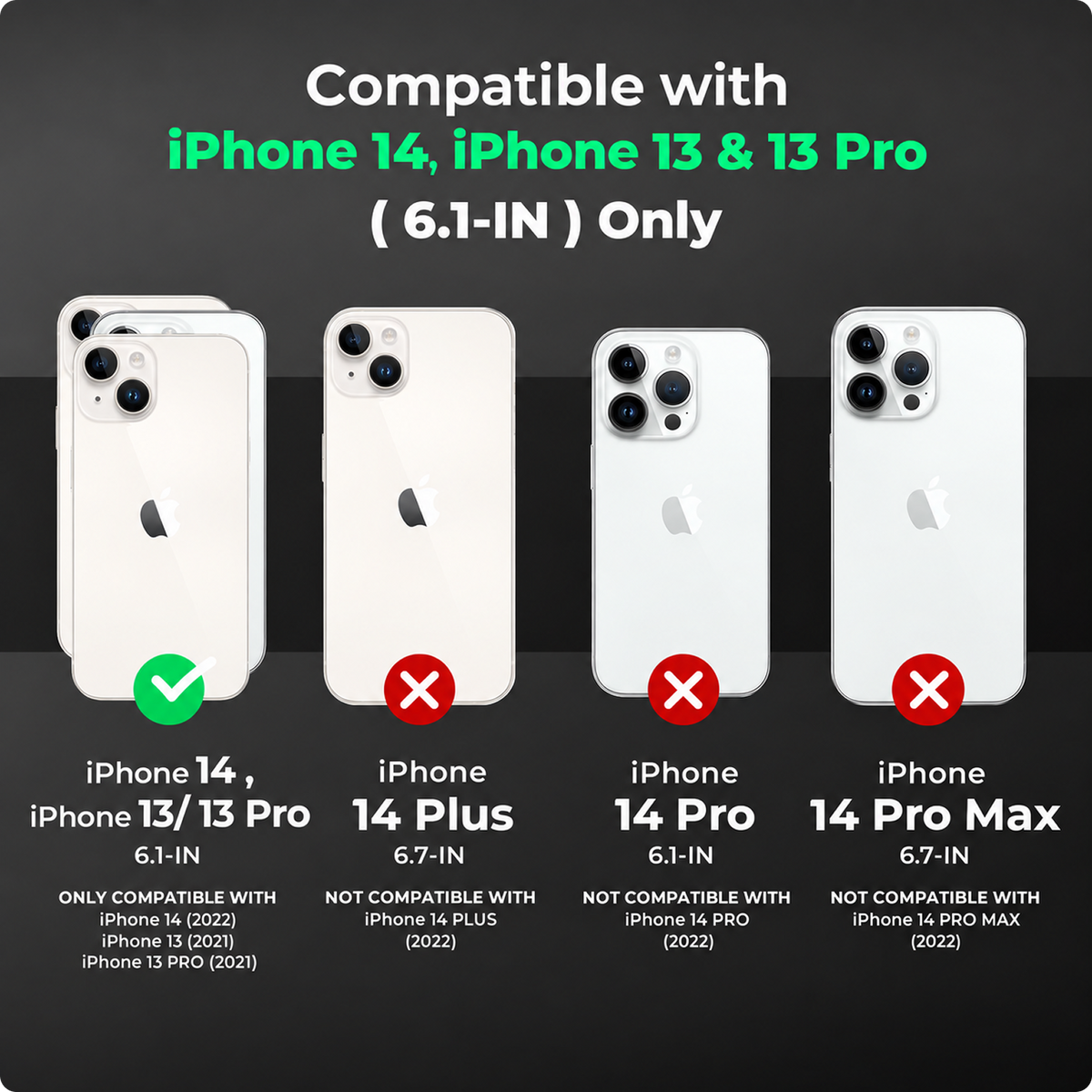 RAEGR Phone Case | Anodized Aluminum Bumper | Magnetic Compatible | Edge Armor Protective Minimal Case Compatible with iPhone 14/13/13 Pro (6.1-Inch) 2022