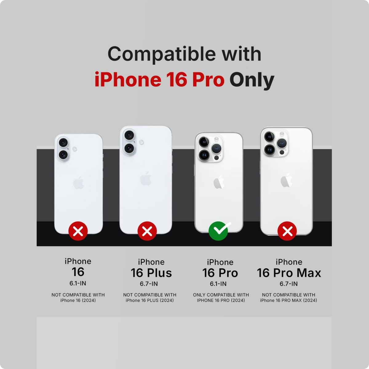 RAEGR Case | Anodized Aluminum Bumper | Supports Magnetic Wireless Charging | Edge Armor Protective Minimal Case Designed for iPhone 16 Pro (6.3-Inch) (2024)