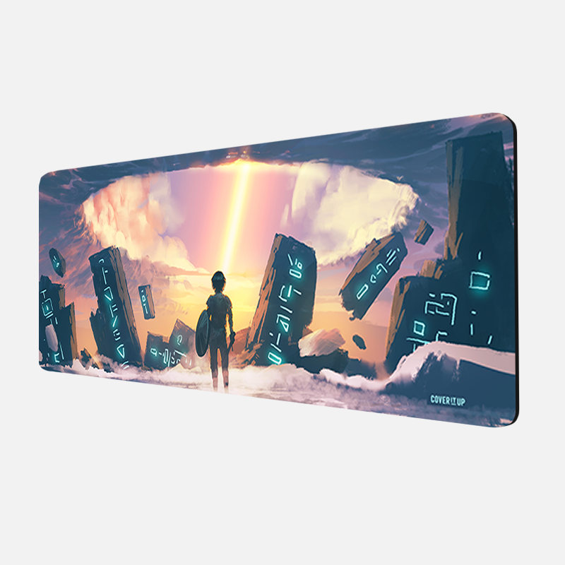 Alien Invasion Desk Mat and Gaming Mouse Pad