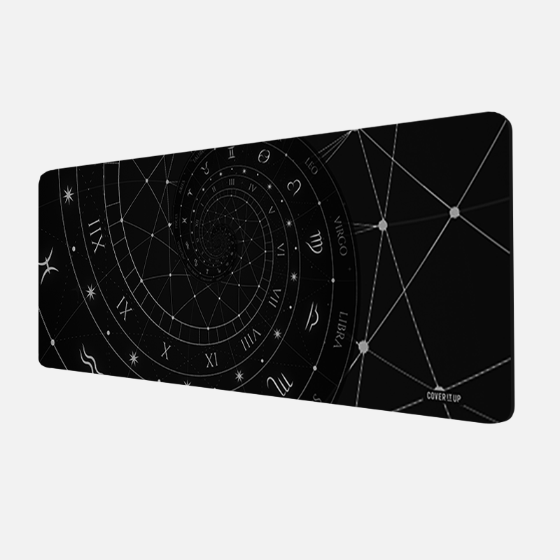 Astrology Spiral Desk Mat and Gaming Mouse Pad