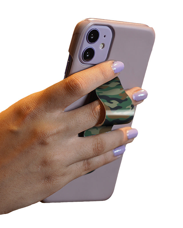 Emerald Camo Slider Phone Grip