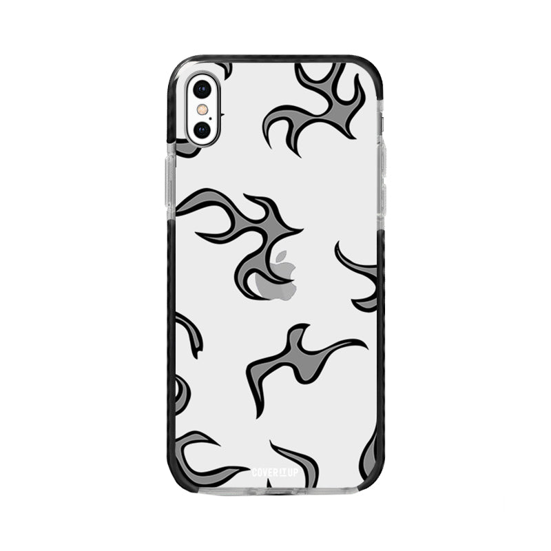 Grey Flame Pattern Bumper Case
