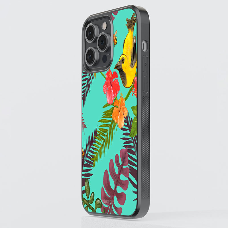 Official  Flower Bird and Bee Glass Case