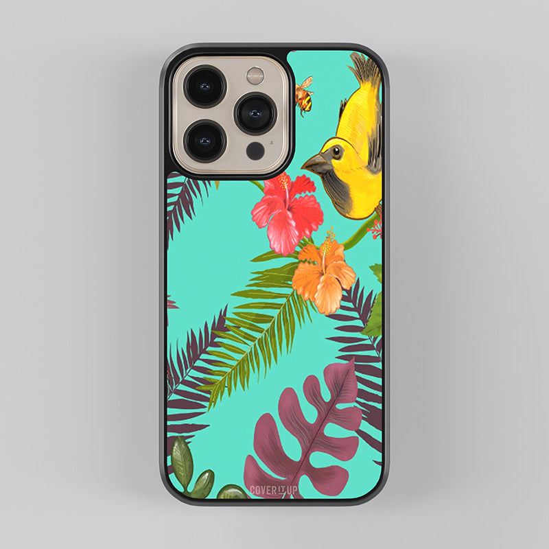 Official  Flower Bird and Bee Glass Case