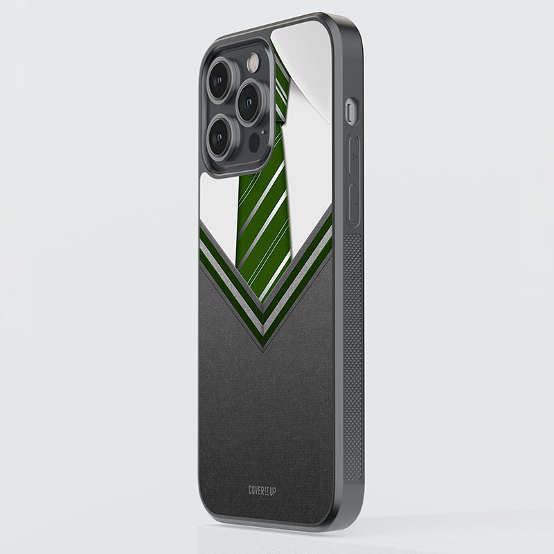 Green Tie Glass Case