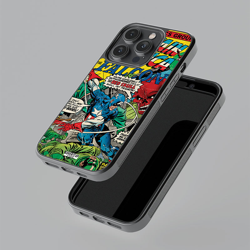 Official Marvel Captain America And The Falcon Glass Case