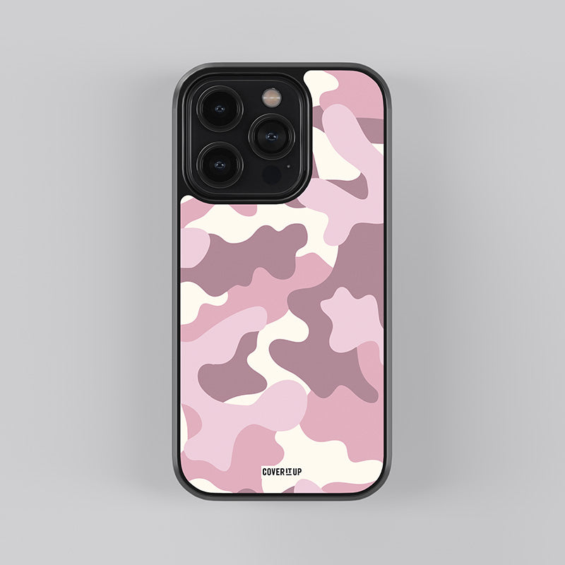 Bubblegum Camo Glass Case