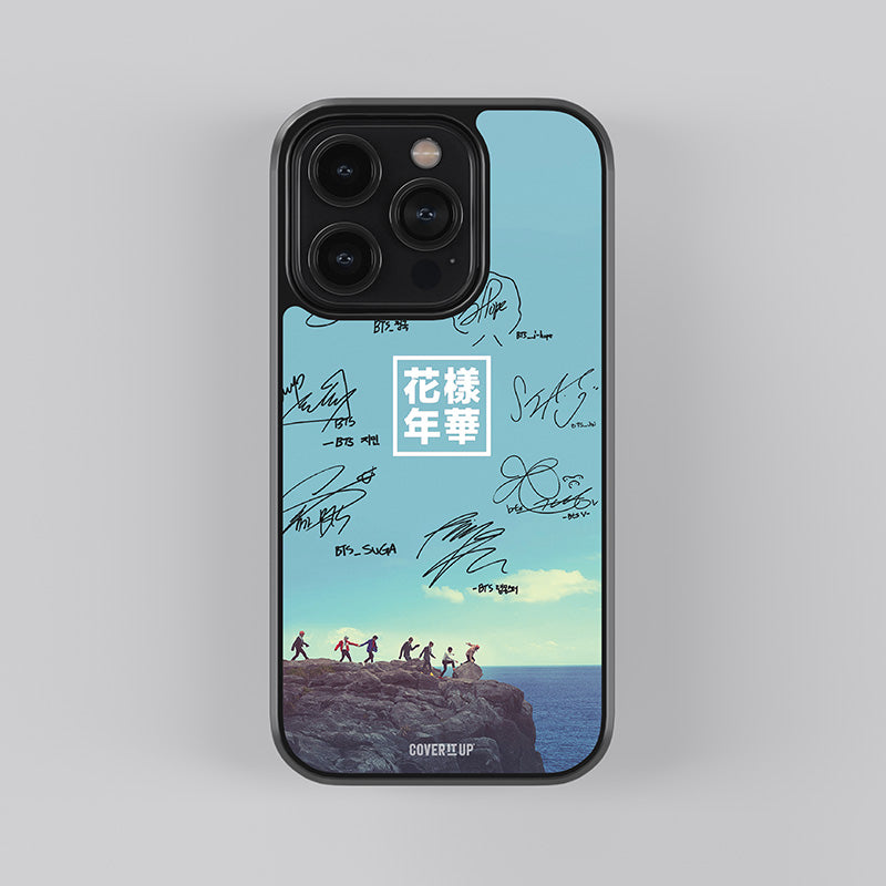 BTS Team Members Signature Glass Case