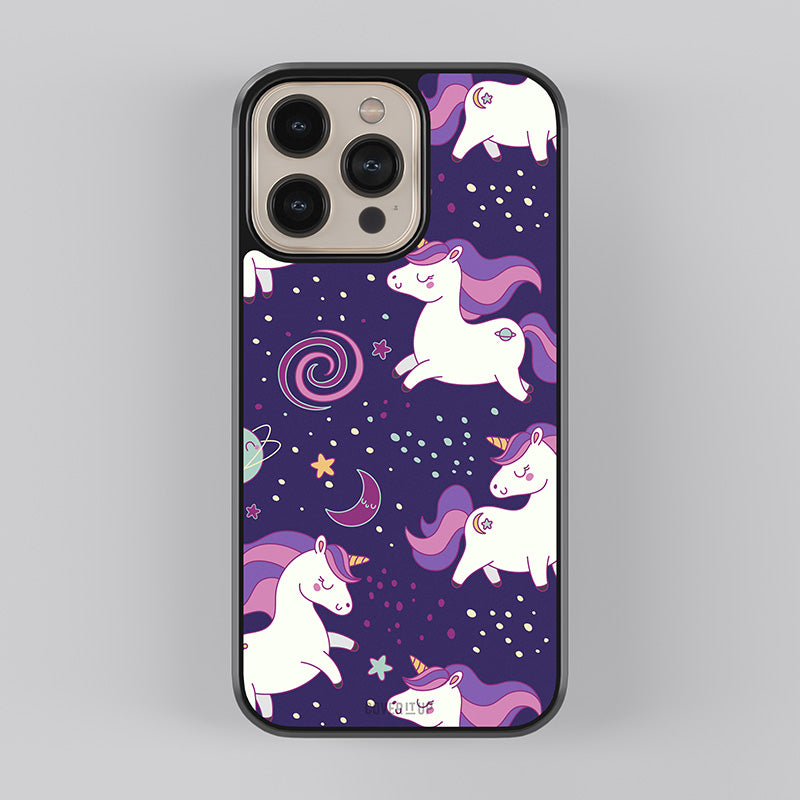 For The Love Of Unicorns Glass Case