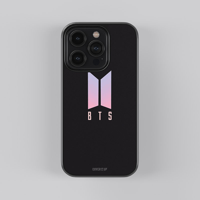 BTS Logo Black Glass Case