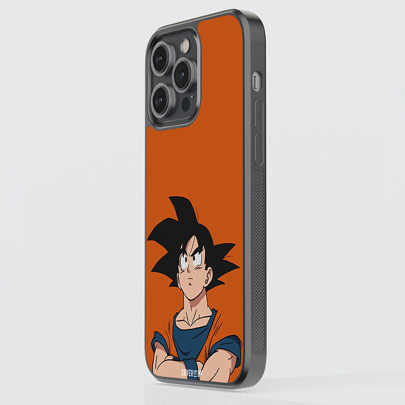Goku Orange Glass Case