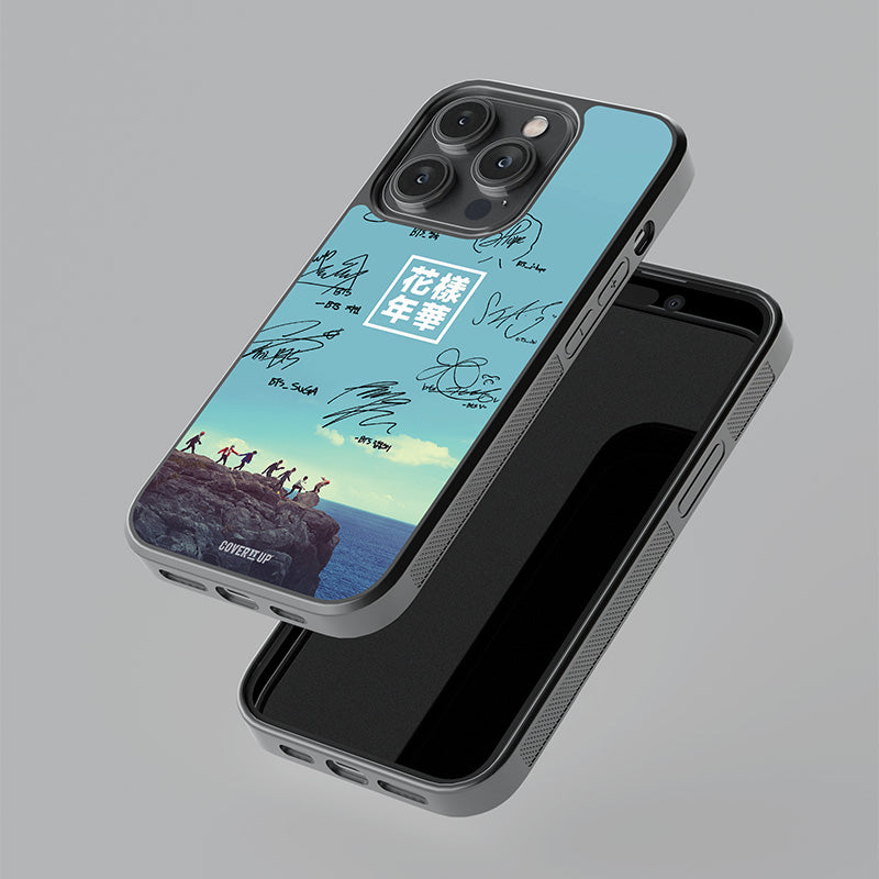 BTS Team Members Signature Glass Case