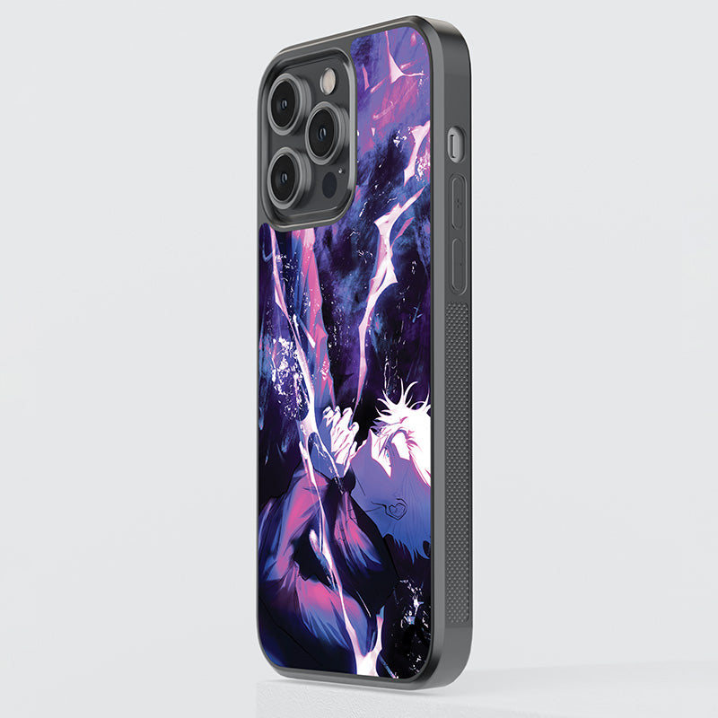 Gojo Satoru Using Infinity Void Glass Case
