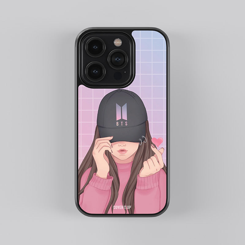 BTS Girl Glass Case