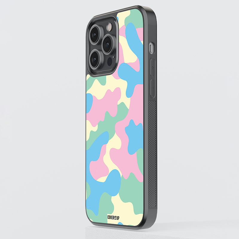 Glitchpop Camo Glass Case