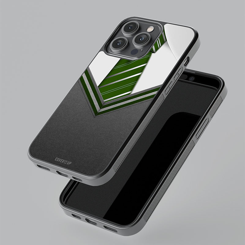Green Tie Glass Case