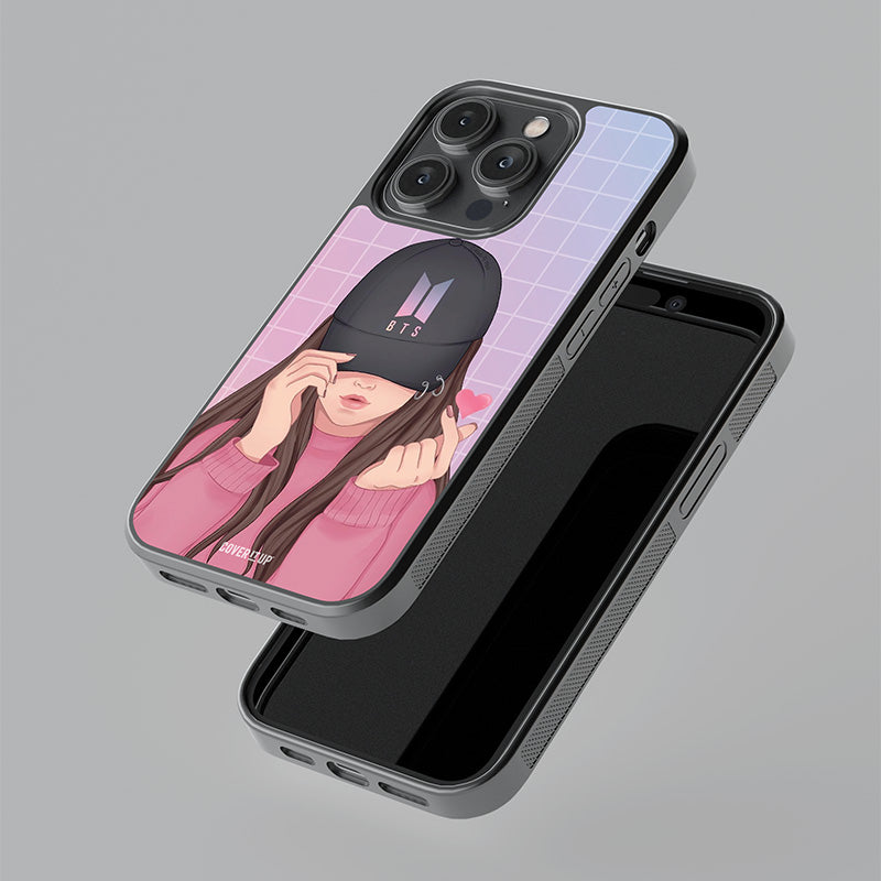 BTS Girl Glass Case