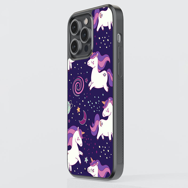 For The Love Of Unicorns Glass Case
