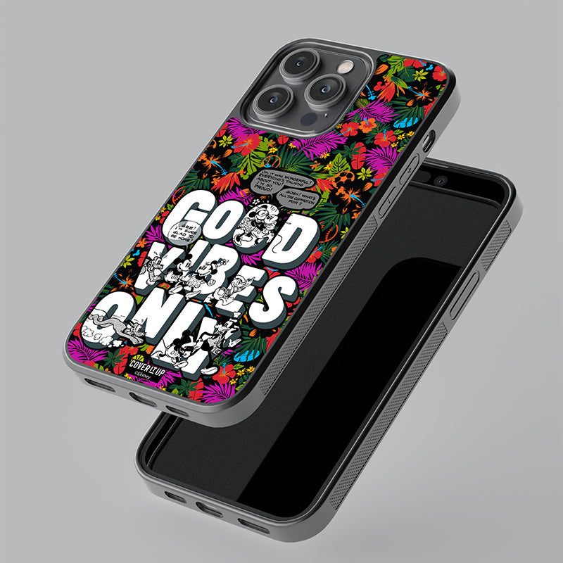 Official Disney Good Vibes Only Glass Case