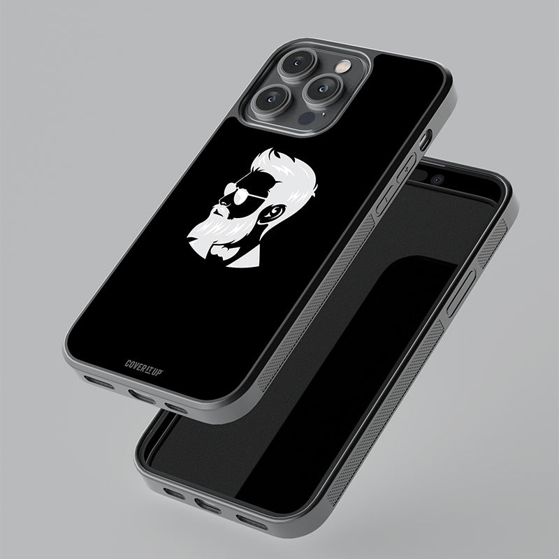 Guy In Sunglasses Glass Case