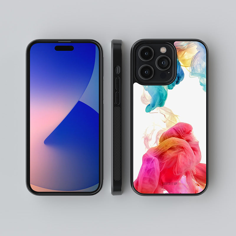 Colorful Splash Glass Case