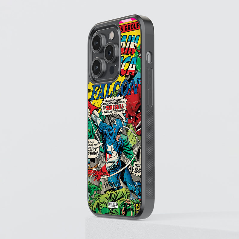 Official Marvel Captain America And The Falcon Glass Case