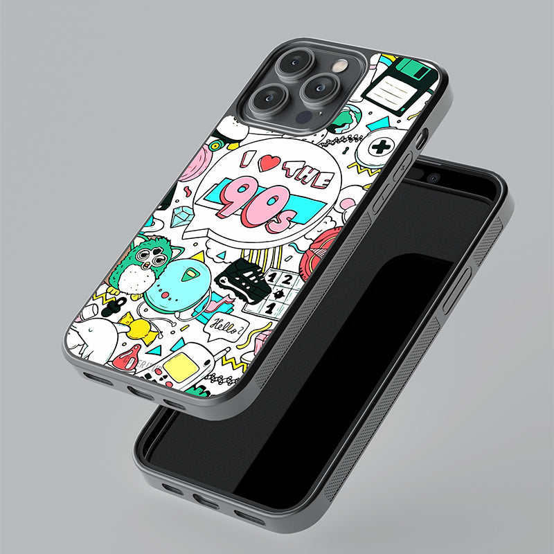 Heart 90s Glass Case