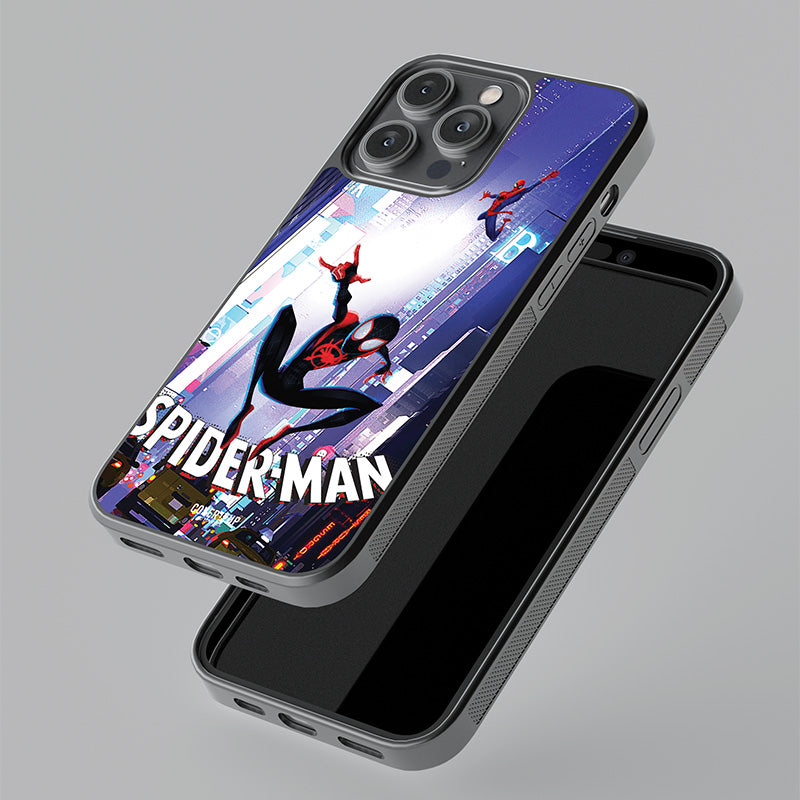 Official Marvel Spider-Man Into The Spider Verse Glass Case