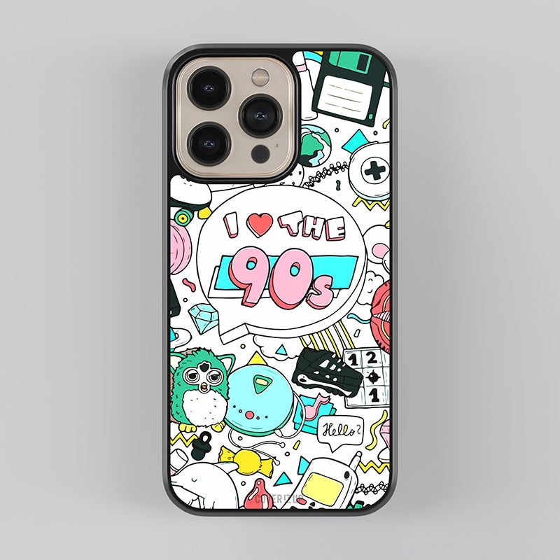 Heart 90s Glass Case
