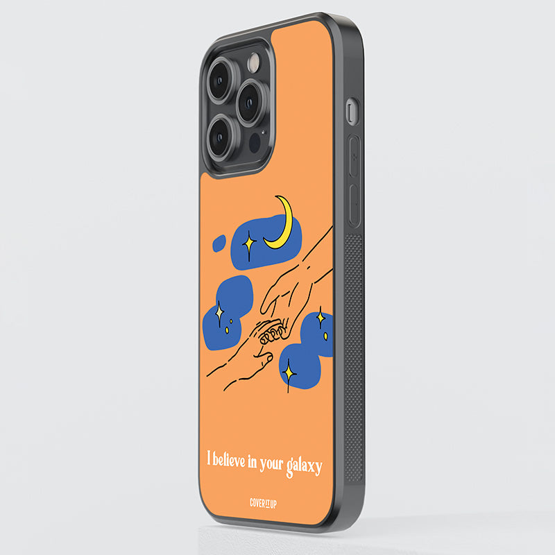 I Believe In Your Galaxy Glass Case