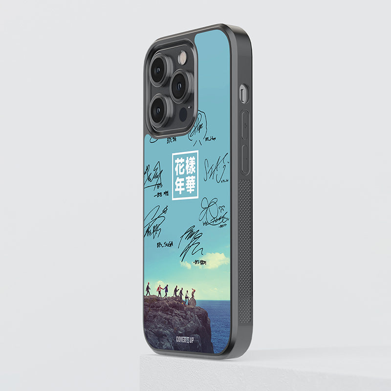 BTS Team Members Signature Glass Case