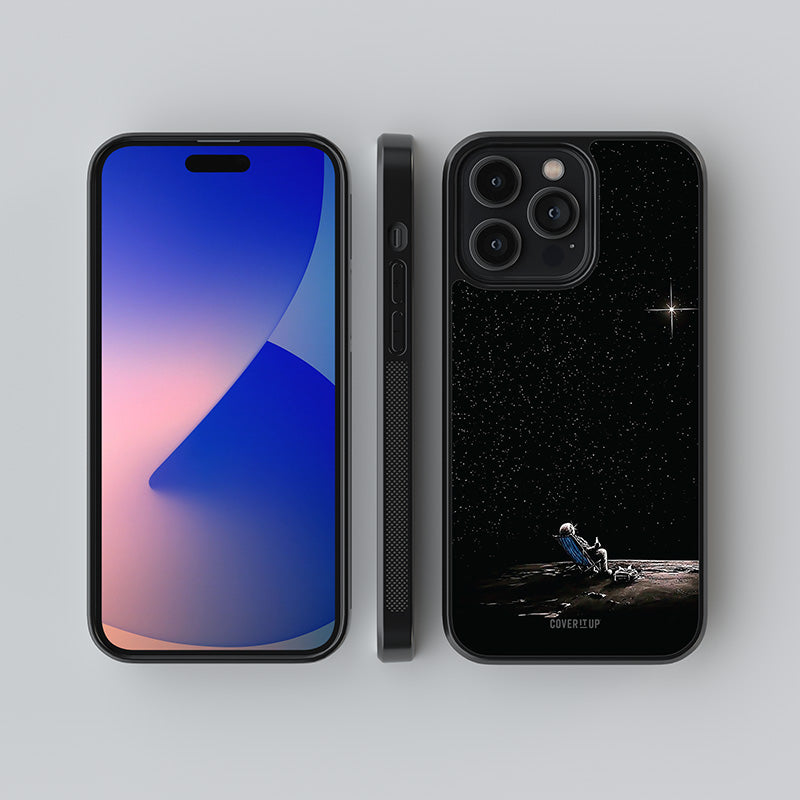 Chilling Astronaut Glass Case