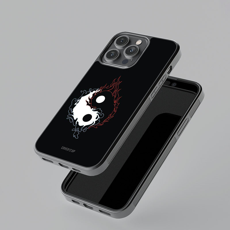 Yin Yang Fire Glass Case